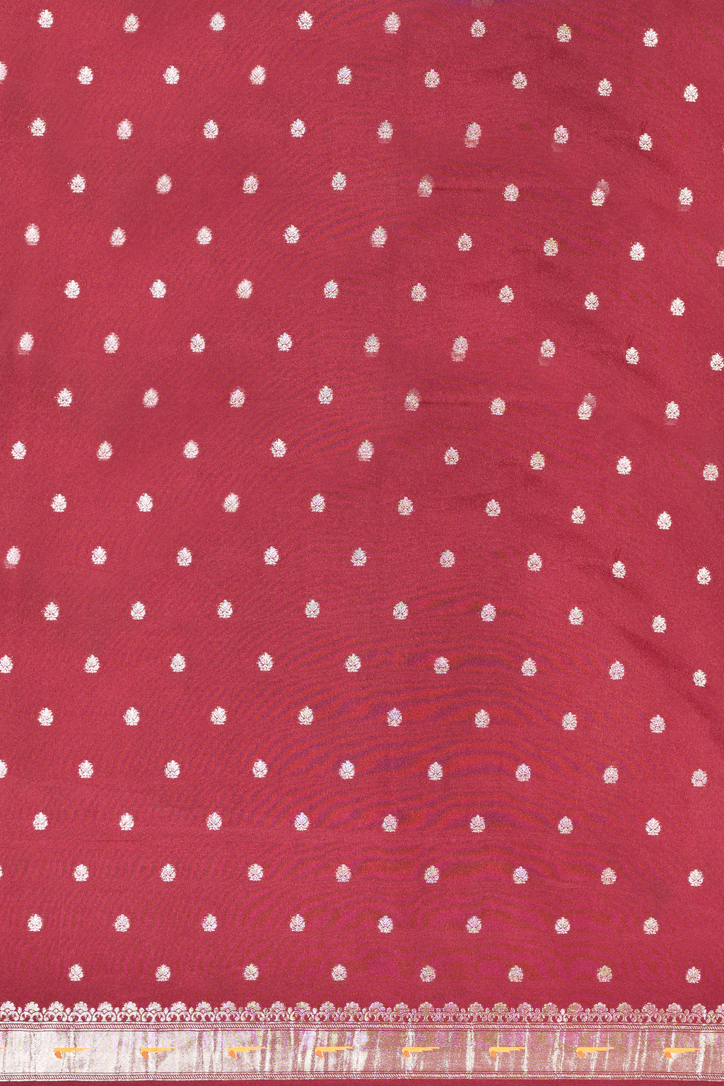 Red Banarasi Organza Silk Saree