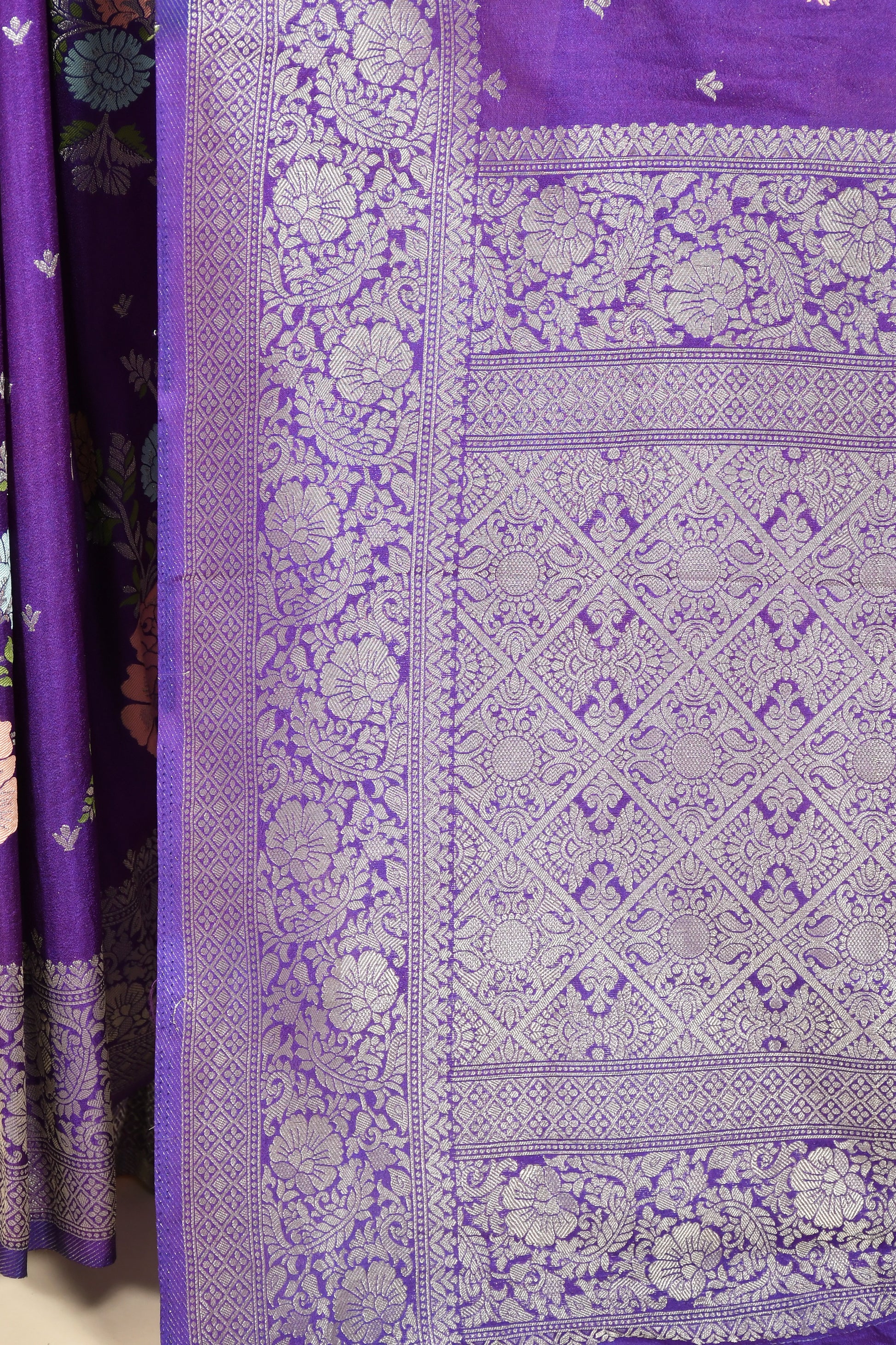 Blue Pure Katan Silk Saree