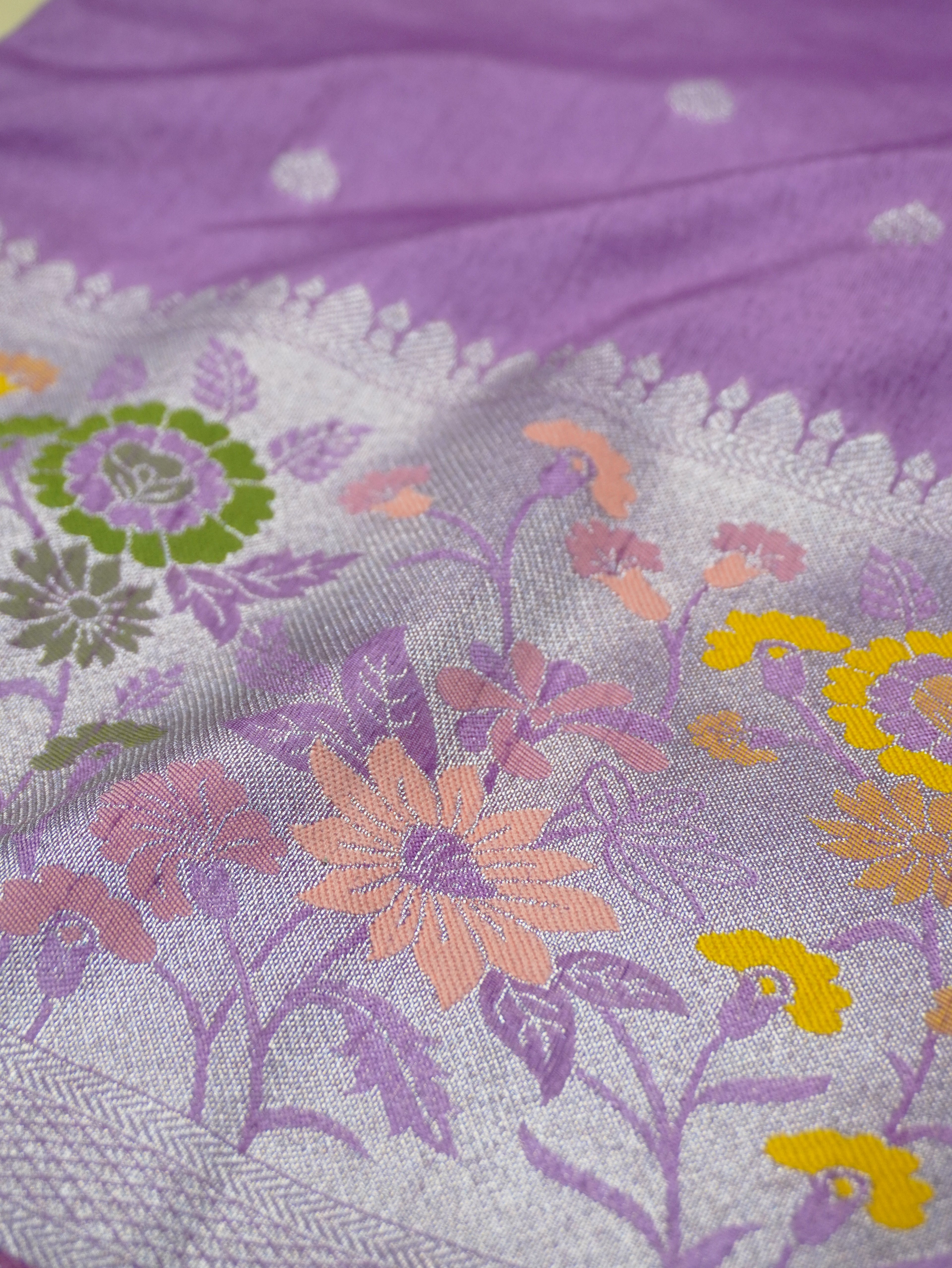 Banarasi Soft Silk Saree with Paithani Border