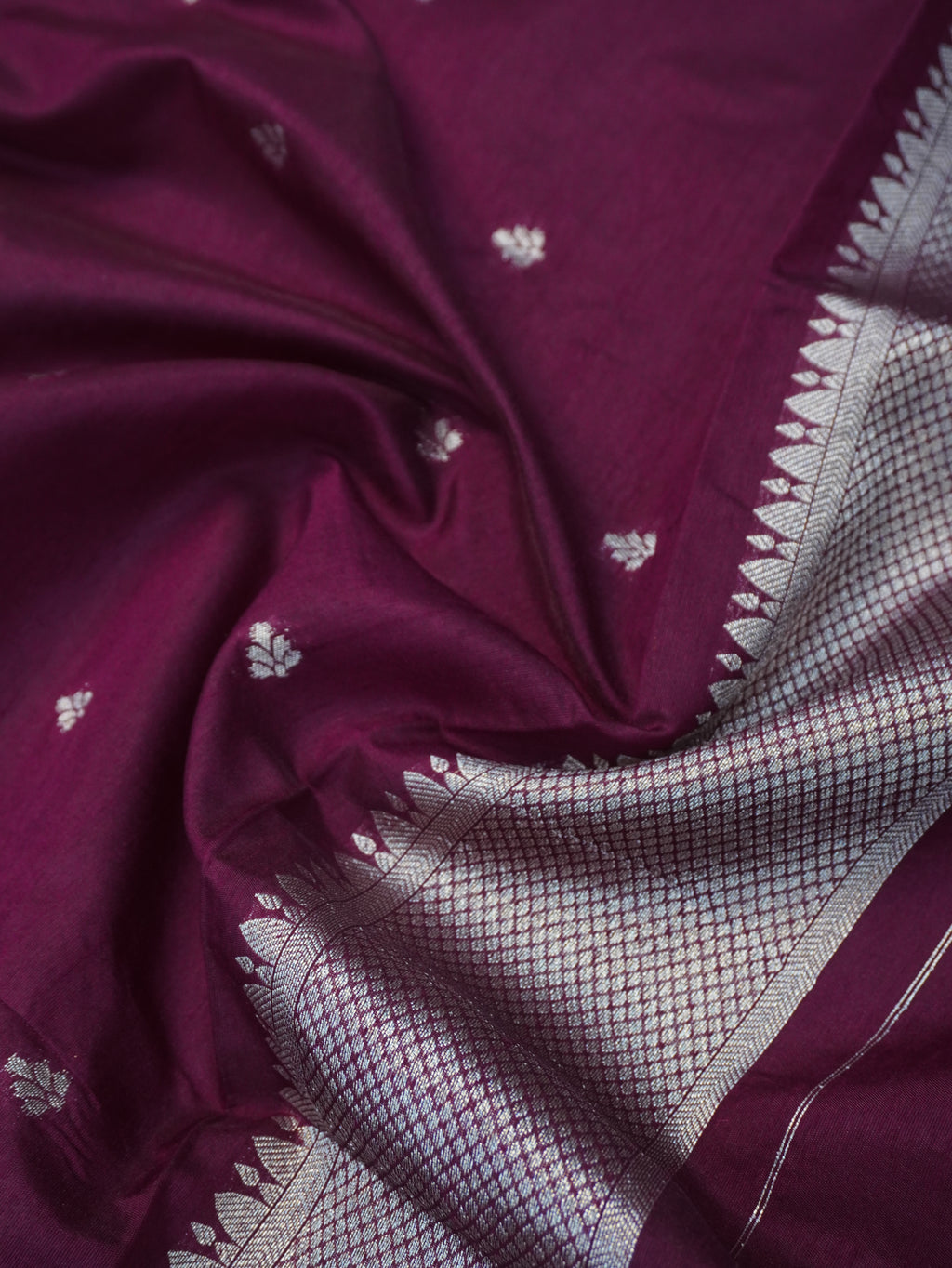 Banarasi Soft Silk Saree with Paithani Border