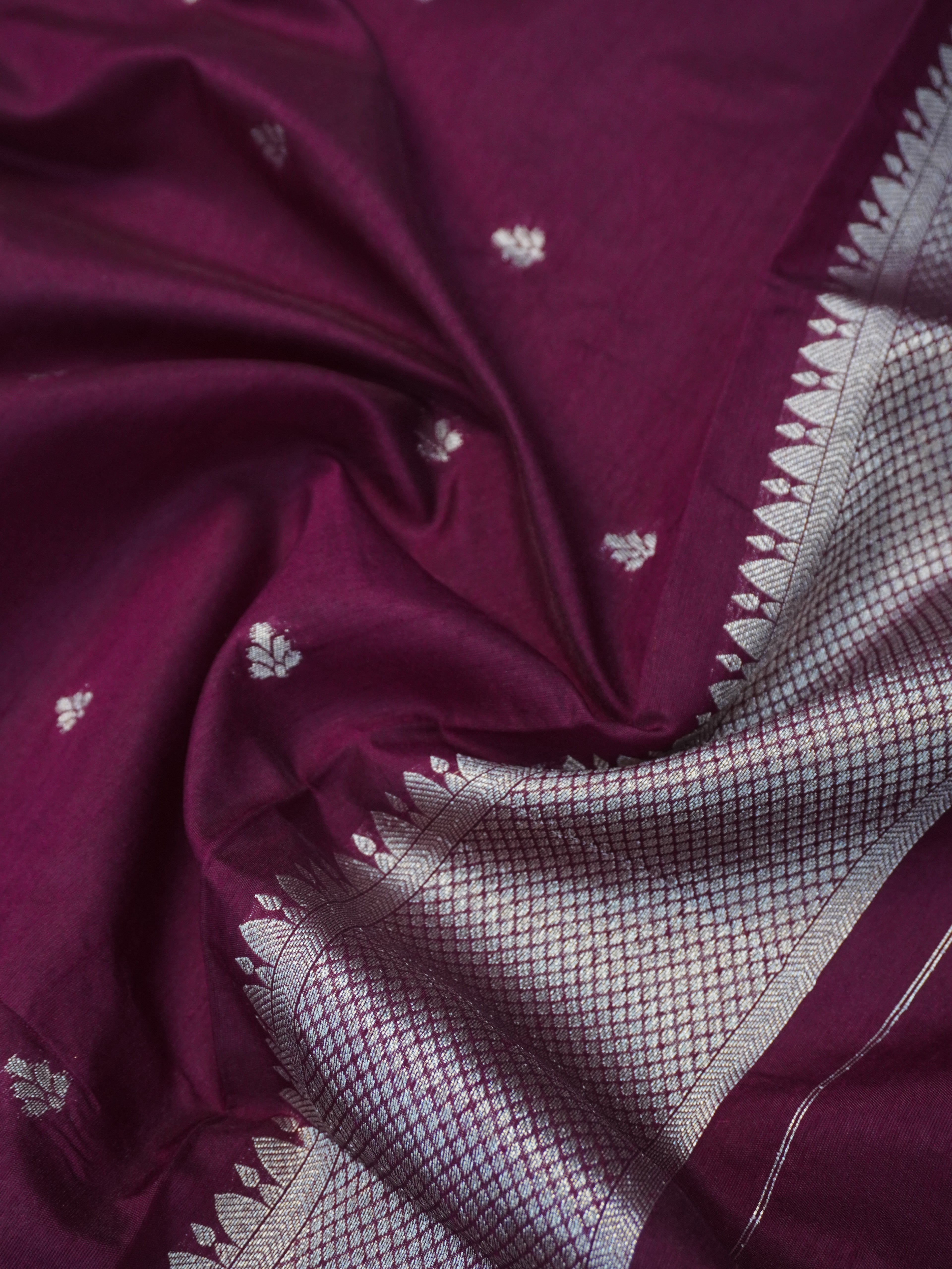 Banarasi Soft Silk Saree with Paithani Border