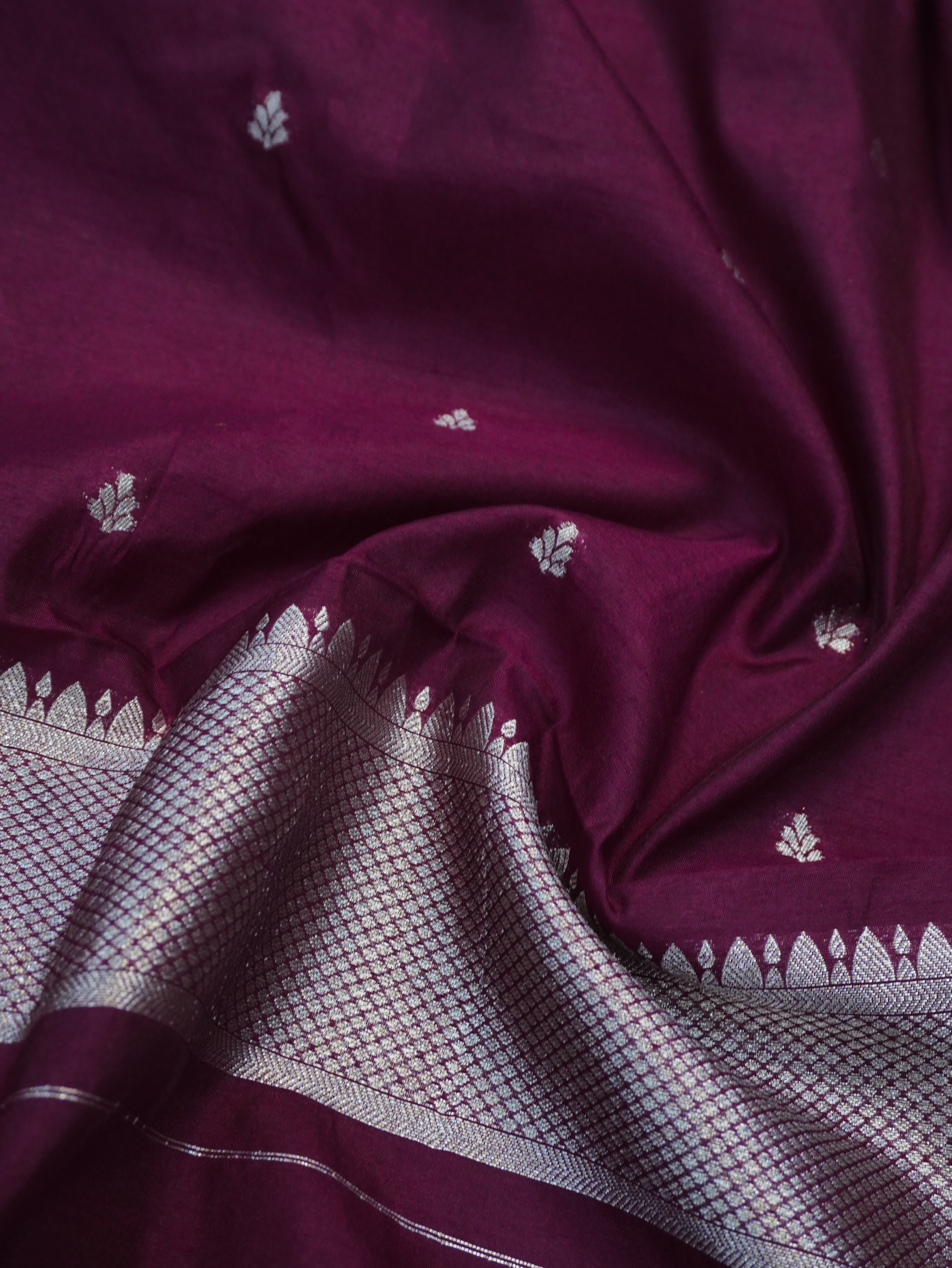 Banarasi Soft Silk Saree with Paithani Border