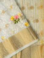 Banarasi organza silk Saree with embroidery work