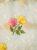 Banarasi organza silk Saree with embroidery work