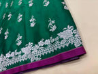 Emerald Green Banarasi Mashru Katan Silk Saree