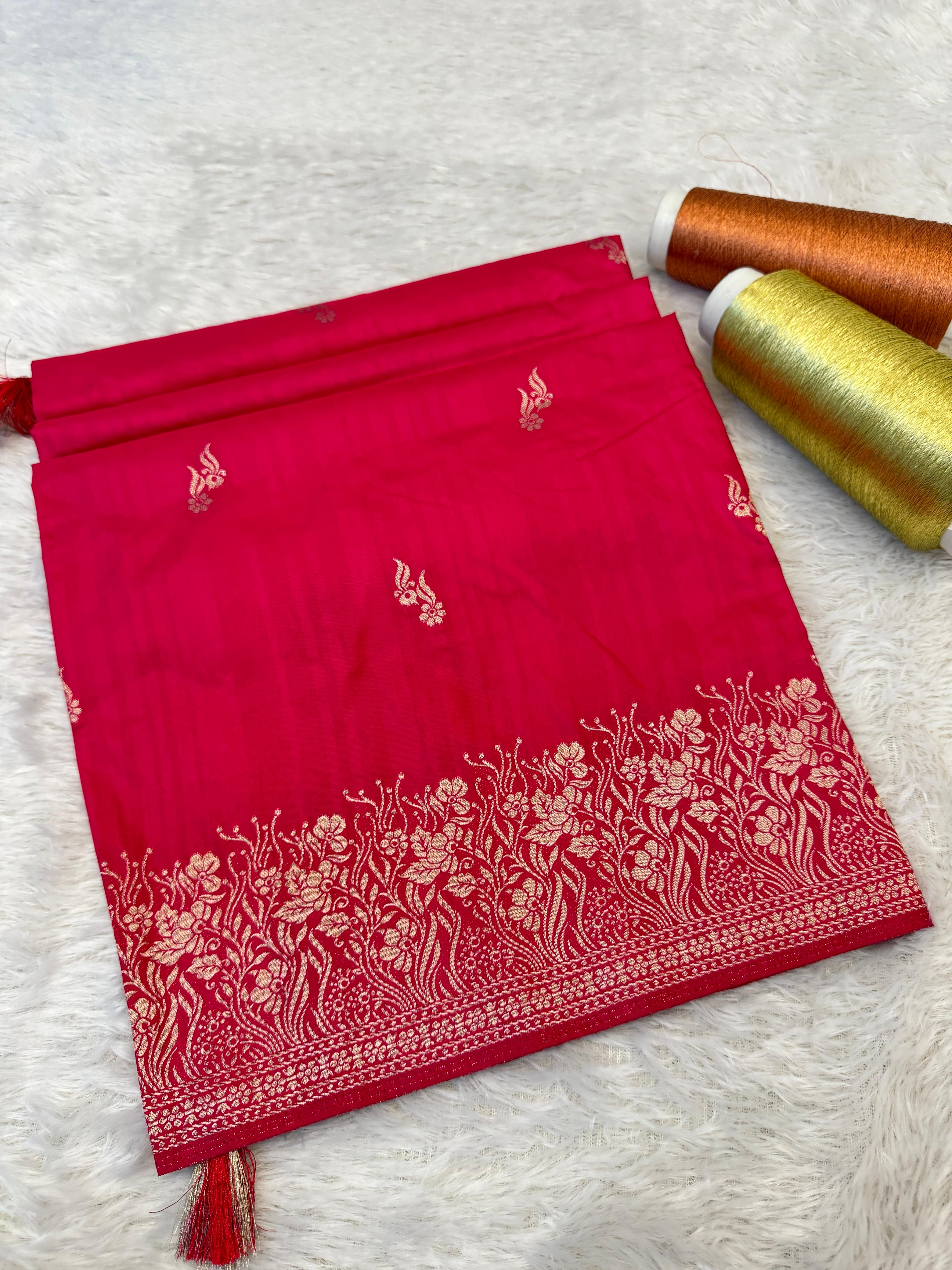 Banarasi Silk Saree allover Beautiful zari buti work