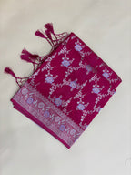 Rani Pink Georgette Alfi Meena Saree