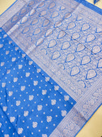 Royal Blue Banarasi Viscose Dola Silk Saree