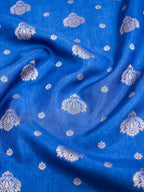 Royal Blue Banarasi Viscose Dola Silk Saree