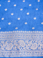Royal Blue Banarasi Viscose Dola Silk Saree
