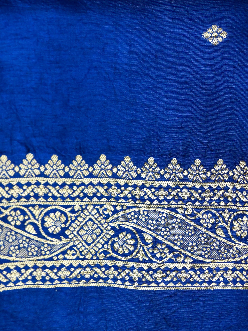 Royal Blue Banarasi Viscose Dola Silk Saree