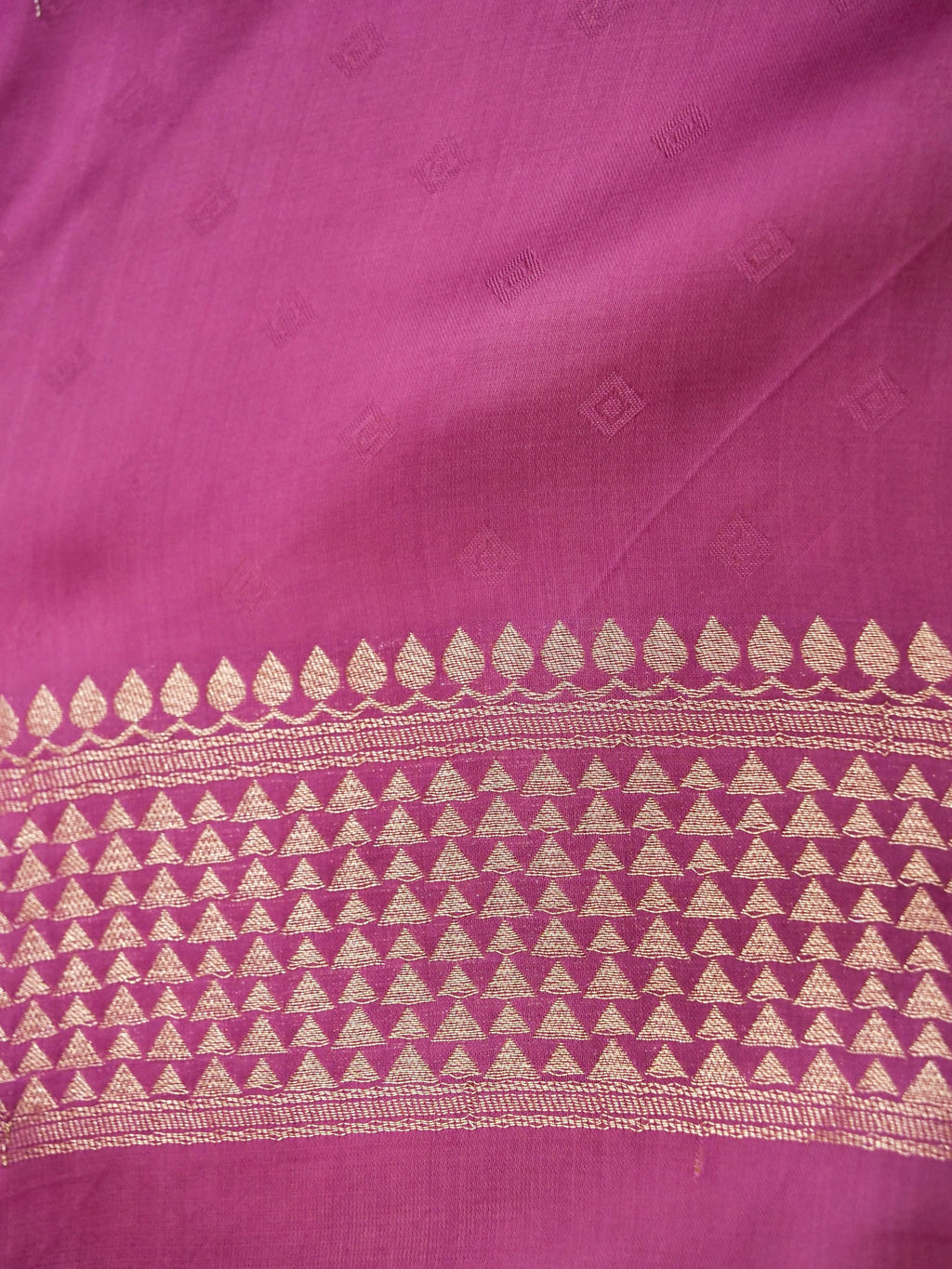 Plum Purple Banarasi Viscose Organza Satin Silk Saree
