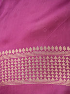 Plum Purple Banarasi Viscose Organza Satin Silk Saree