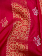 Rani Pink Banarasi Viscose Dola Silk Saree