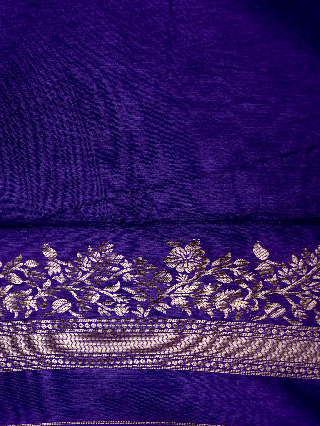 Royal Purple Banarasi Viscose Dola Silk Saree