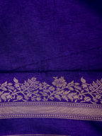 Royal Purple Banarasi Viscose Dola Silk Saree