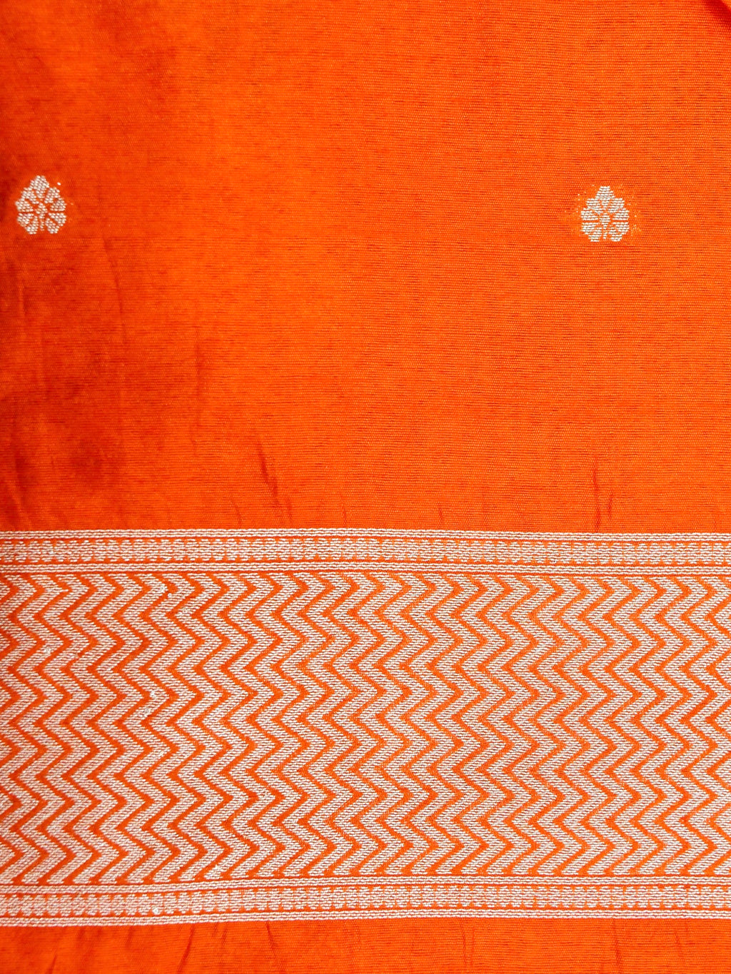 Orange Banarasi Art Dupion Saree