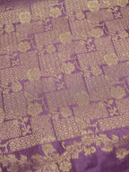 Lavender Banarasi Viscose Silk Saree