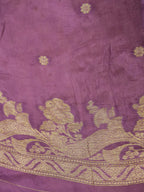Lavender Banarasi Viscose Silk Saree