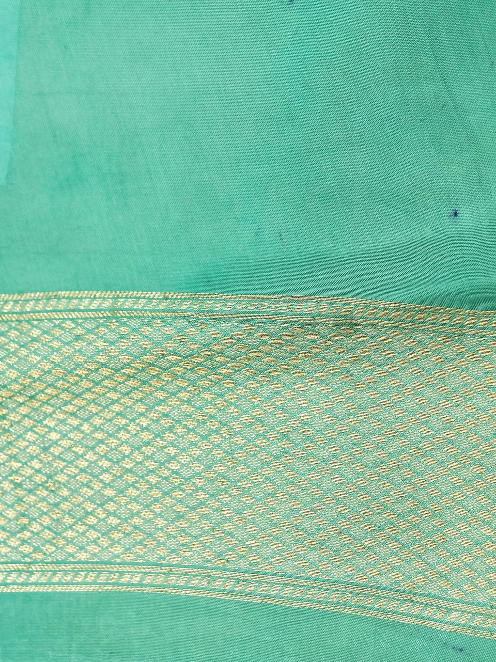 Sea Green Banarasi Viscose Saree