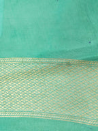Sea Green Banarasi Viscose Saree