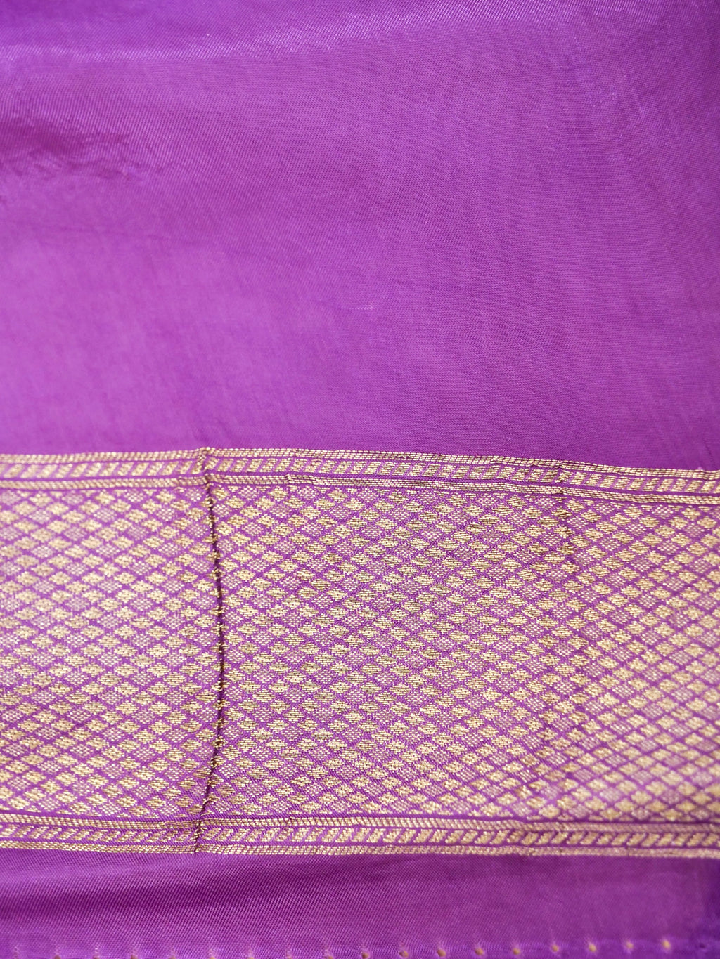 Lavender Banarasi Viscose Saree