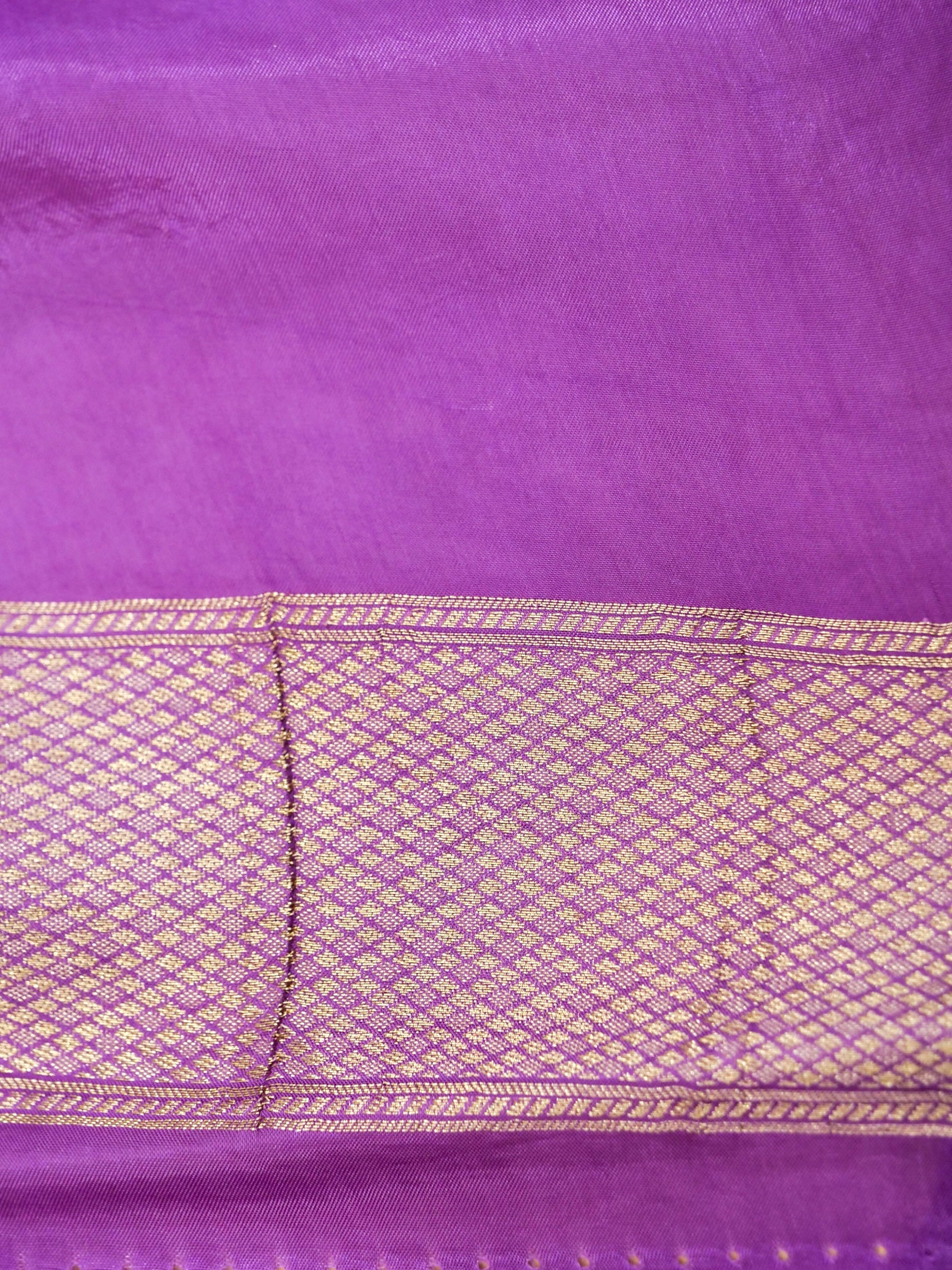 Lavender Banarasi Viscose Saree