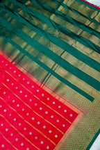 Rani Red Banarasi German Silk Saree