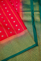 Rani Red Banarasi German Silk Saree