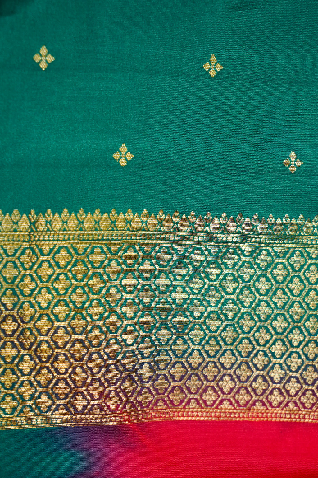 Rani Red Banarasi German Silk Saree