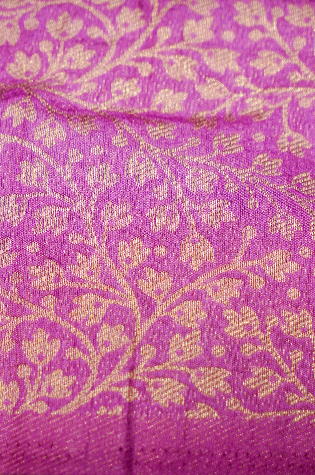 Deep Plum Banarasi Khaddi Silk Saree