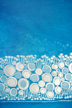 Peacock Blue Banarasee Georgette Saree