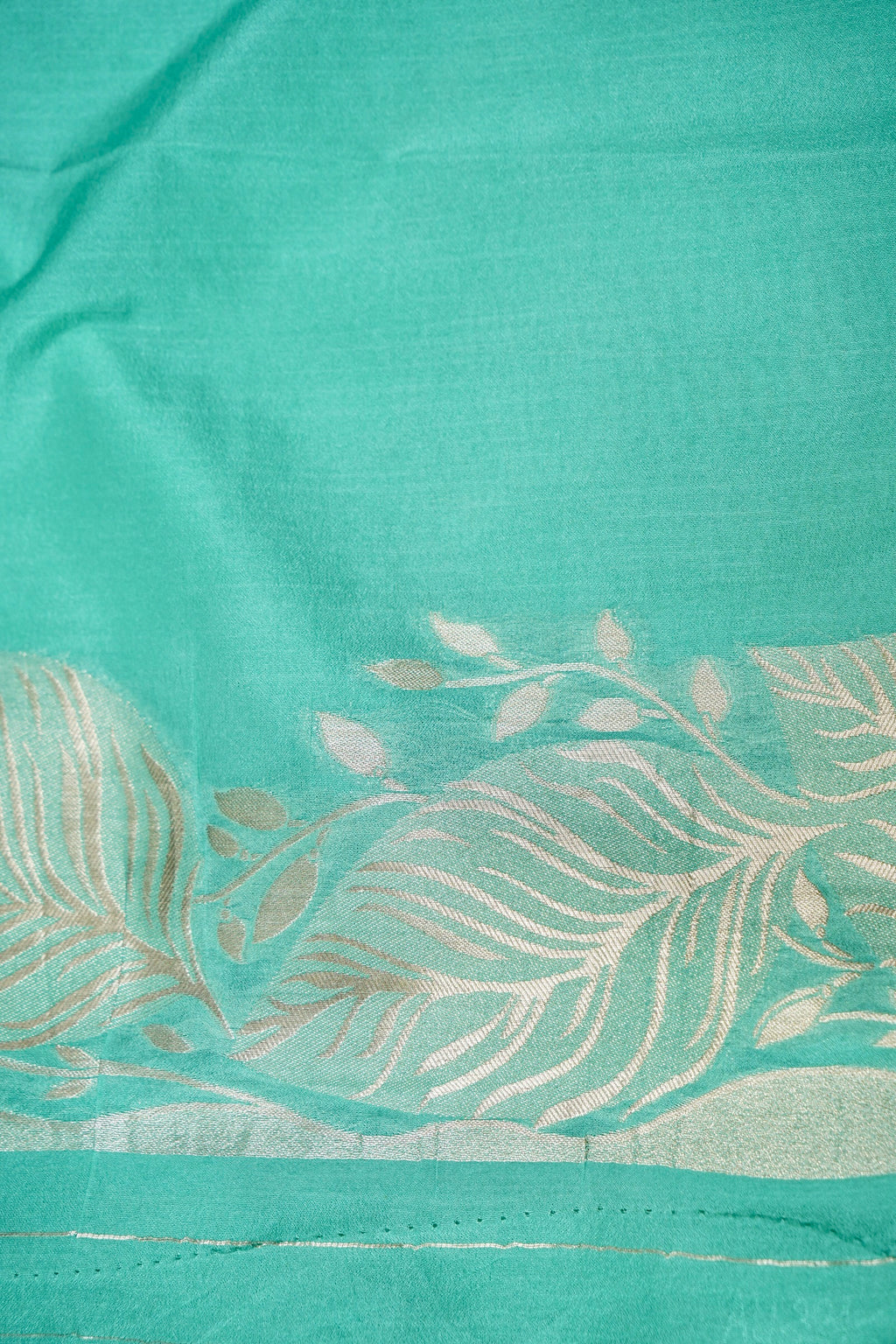 Sea Green Banarasee Georgette Saree