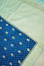 Royal Blue Banarasi Dola Silk Saree