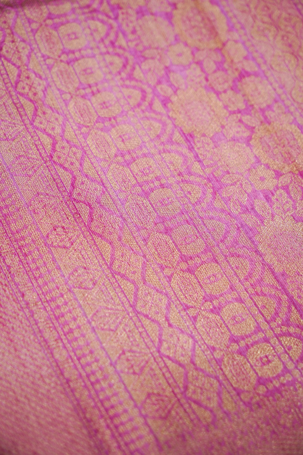 Deep Red Banarasi Khaddi Silk