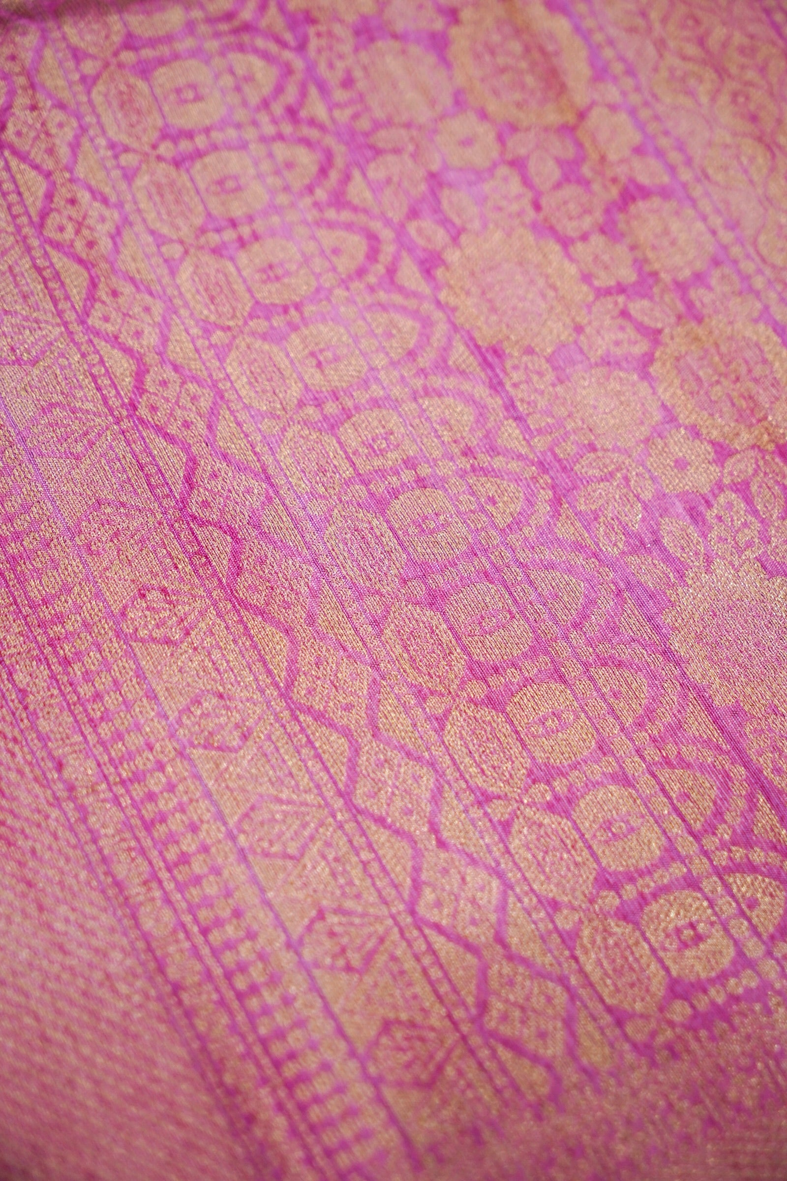 Deep Red Banarasi Khaddi Silk