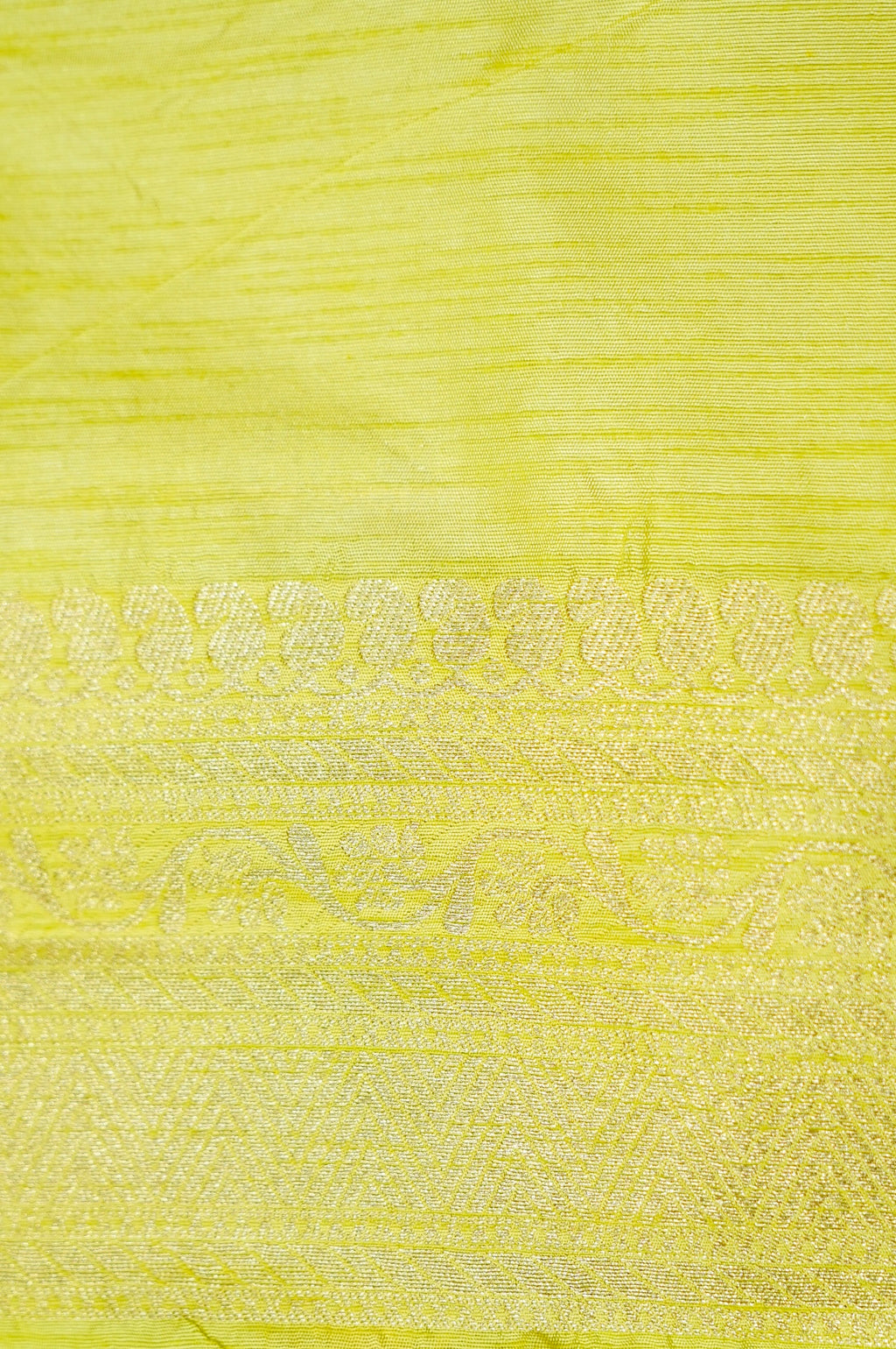Lime Green Banarasi Dola Silk Saree