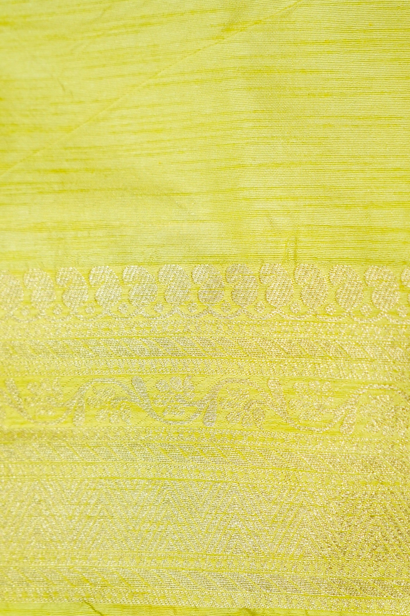 Lime Green Banarasi Dola Silk Saree