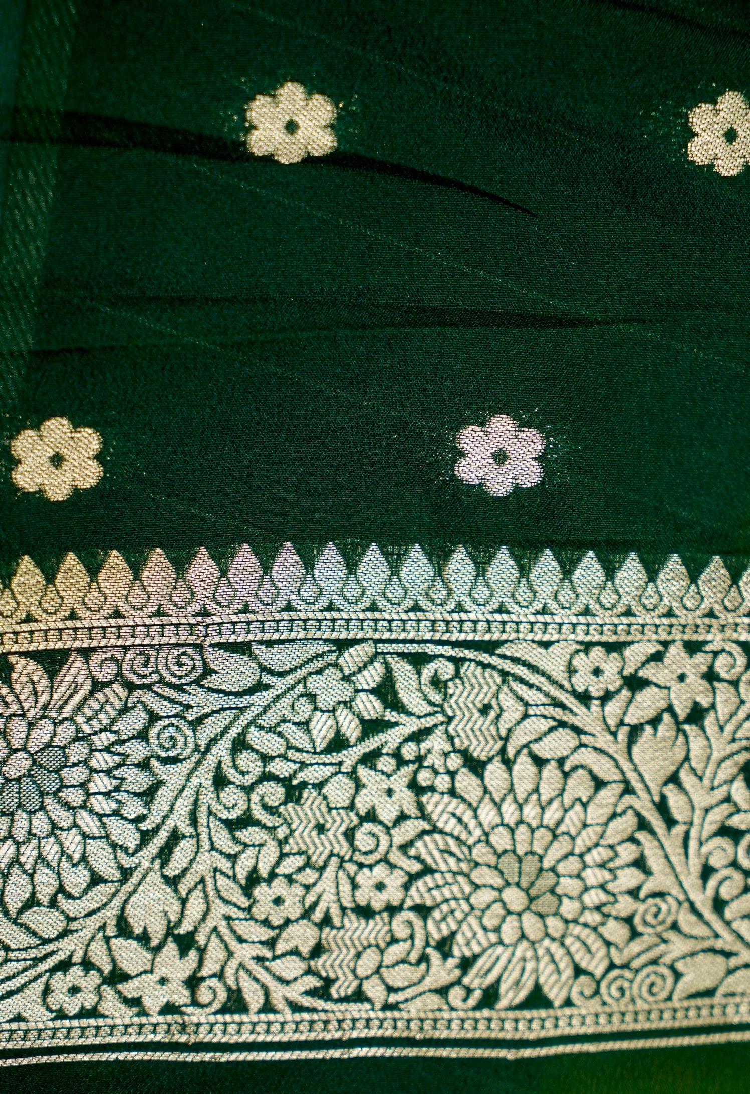 Sunshine Yellow Banarasee Georgette Saree