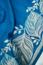 Teal Blue Banarasee Georgette Saree