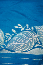 Teal Blue Banarasee Georgette Saree