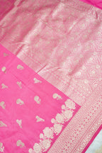 Candy Pink Banarasee Georgette Saree