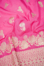 Candy Pink Banarasee Georgette Saree
