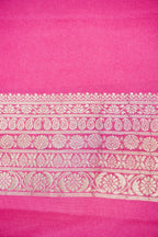 Candy Pink Banarasee Georgette Saree