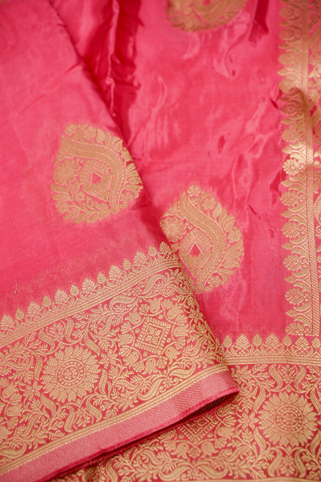 Rani Pink Banarasee Silk Saree