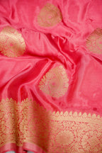 Rani Pink Banarasee Silk Saree