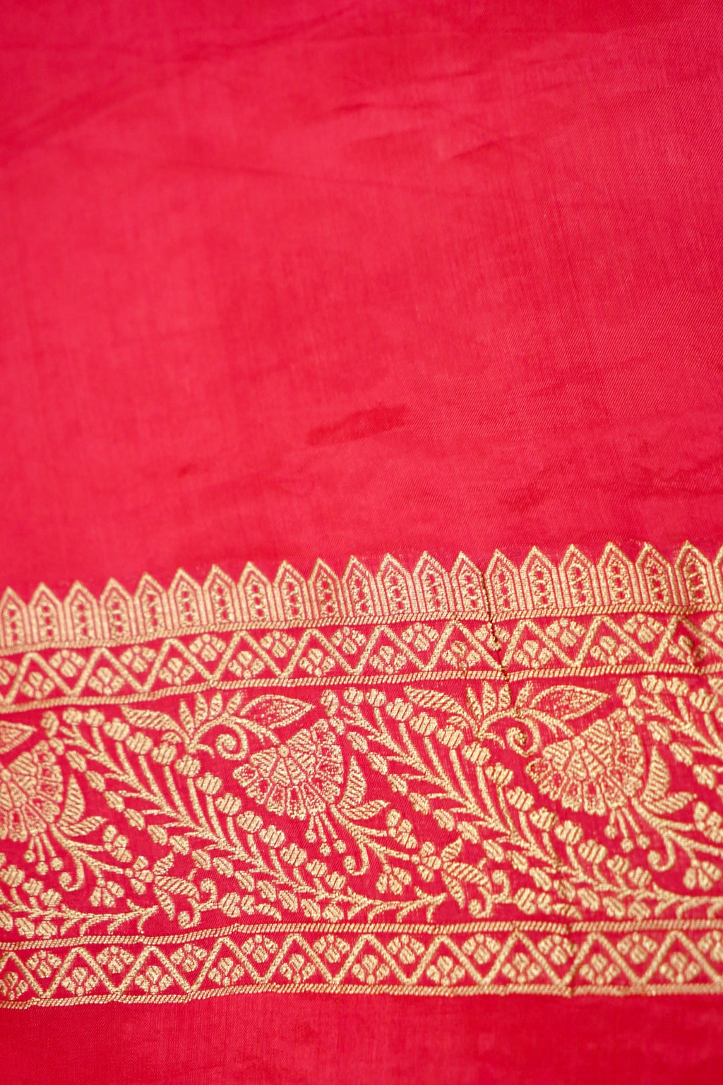 Rose Pink Banarasi Viscose Saree