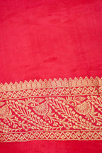 Rose Pink Banarasi Viscose Saree