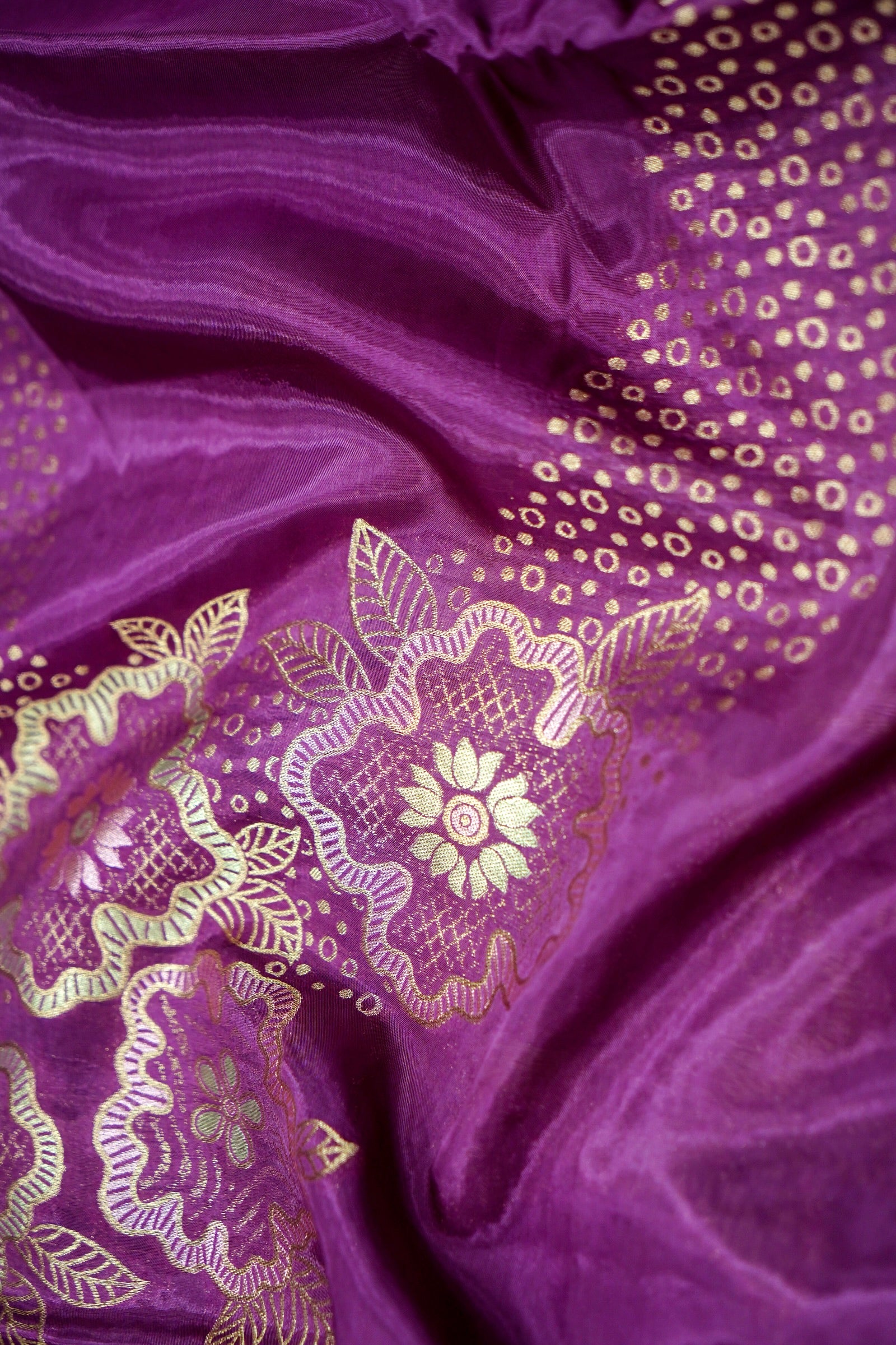 Royal Purple Banarasi Viscose Saree