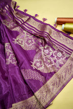Royal Purple Banarasi Viscose Saree